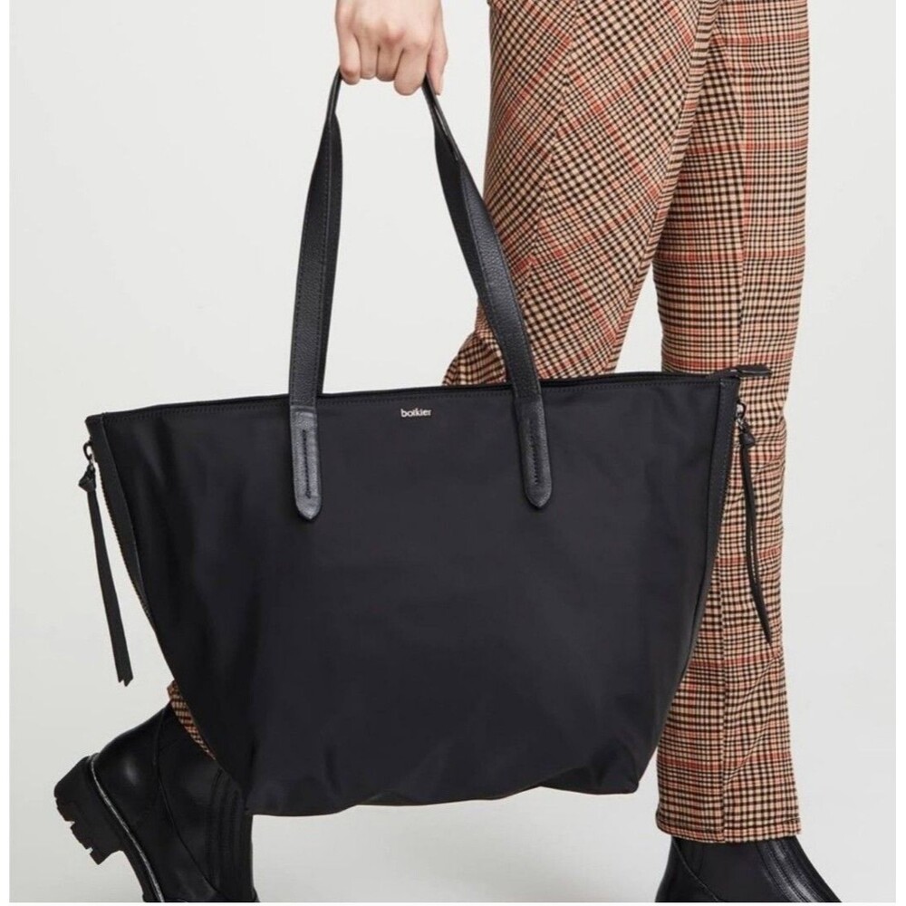 Botkier New York Women's Large Tote Shoulder Bag Black Everyday Double Strap